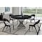 Armen Living Cirque and Polly 5 Piece Black Round Dining Set SETCQDIBLK5C - alternate 3